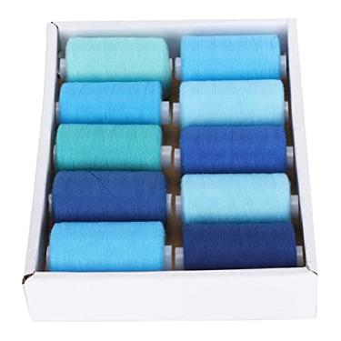 Imagem de Linhas de costura, de tom frio linha de costura azul universal para bricolage