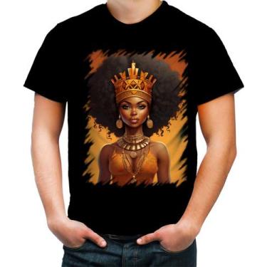 Imagem de Camiseta Colorida Rainha Africana Queen Afric 2 - Kasubeck Store