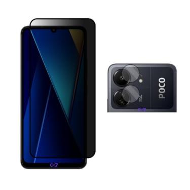 Imagem de COMBO Película Privacidade 3D + Pelicula Câmera Para Poco C65 (Tela 6.74") - C7 Company