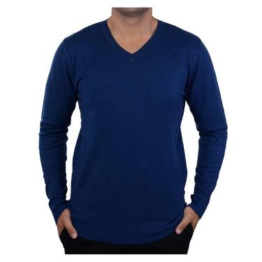 Imagem de Blusa Masculina Broken Rules Sueter Tricot Azul - 590191