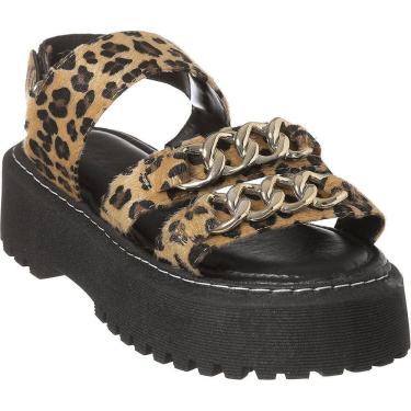 Imagem de Sandália Papete Plataforma Tratorada Birken Corrente Preta