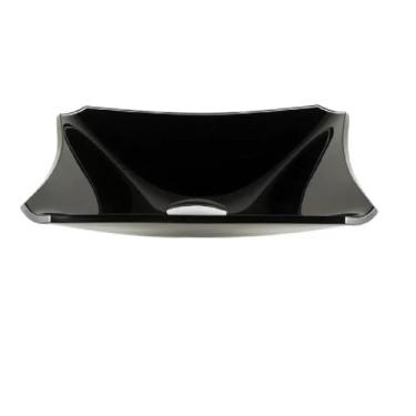 Imagem de CUBA DE VIDRO QUADRADA CHANFRADA 34CM PRETA