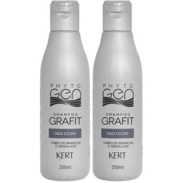 Imagem de Kert Kit C/2 Shampoo Phytogen Grafit Cinza Escuro 250ml