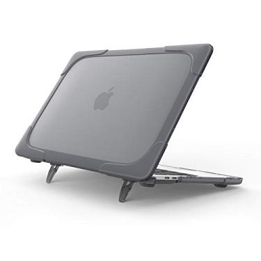 Imagem de ProCase Capa protetora para MacBook Air de 13 polegadas versões 2020 2019 2018, modelos A2337 M1 A2179 A1932, rígida, fina, resistente, com suporte dobrável, com Touch ID