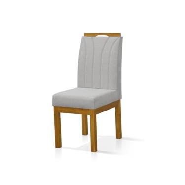 Imagem de Kit 2 Cadeiras para Sala de Jantar Portinari Cinza Claro