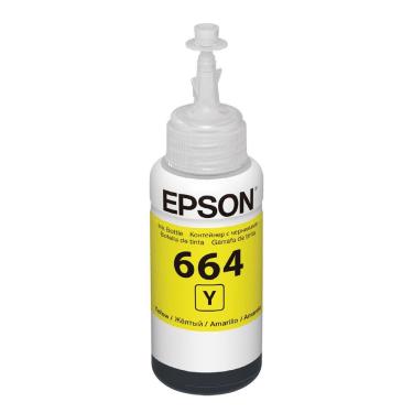 Imagem de Refil de Tinta Epson 664 Amarelo T664420 AL - Rende até 6.500 Paginas Para Ecotank L110 / á L395 / L495