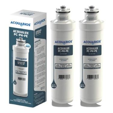Imagem de Kit 2 Refil Filtro Acquabios Compatível Electrolux Pc41b Pc41x Ph41b Ph41x Pe11b Pe11
