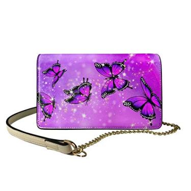 Imagem de GOSTONG You Are My Sunshine Bolsa feminina com estampa de girassol, bolsa mensageiro transversal para viagens e compras, Estampa de borboleta em espiral, One Size