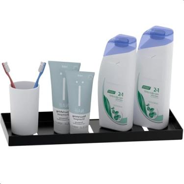 Imagem de UNIDAS STORE, Suporte Porta Shampoo Prateleira De Parede Preto Fosco Plus