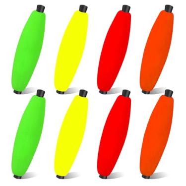 Imagem de YOTO Boias de pino para peixe-gato, rolhas de pesca deslizantes de charuto de espuma para plataforma Santee