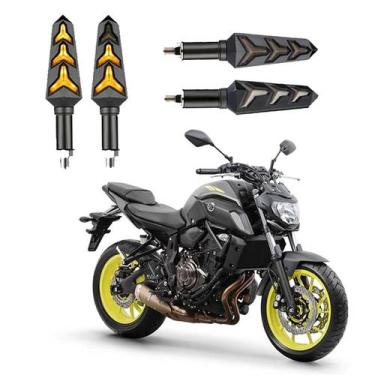 Imagem de KIT 4 Seta Sequencial Pisca de Led Universal Estrela Modelo P09S Moto 