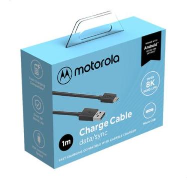 Imagem de Cabo De Dados Motorola Original Usb-A Para Micro Usb De 1 Metro - Pret