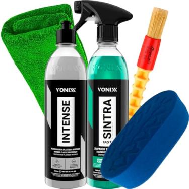 Imagem de Kit Limpeza Interna Aplicador Espuma Densa Vonixx P Cera Plástico Sintra Intense