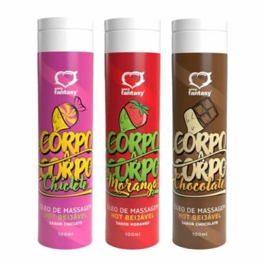 Imagem de Corpo a corpo óleo de massagem hot beijável 100ml sexy fantasy, Chicle