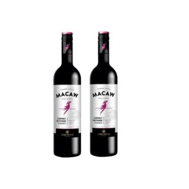 Imagem de Kit Vinho Macaw Cabernet Sauvignon Tinto Demi-Sec 750ml 2uni