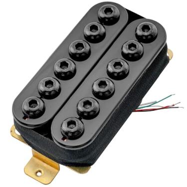 Imagem de Artec HIVB Estilo Invasor Descoberto Pólos Hexagonais Ajustáveis Cerâmico Captador Guitarra Humbucker Ponte 16,8K, Preto