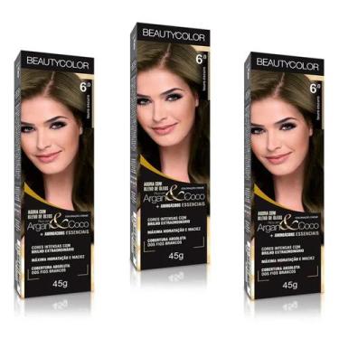 Imagem de Beauty Color Tintura 6.0 LOURO ESCURO 45gr (03 Unidades) Cores Normais