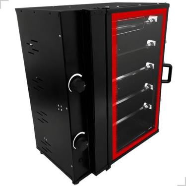 Imagem de Assador Gás GLP Frango Forno Rotativo 5 Espeto Bivolt Cozinha Gourmet