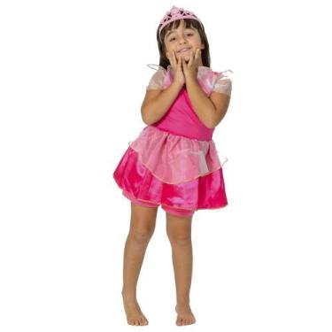 Imagem de Fantasia Roupa de Princesa Rosa Infantil para Crianças - Masters Toys