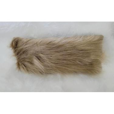 Imagem de Almofada Baguete Pelo Alto luxo Decoração - Gabi Flor, Bege