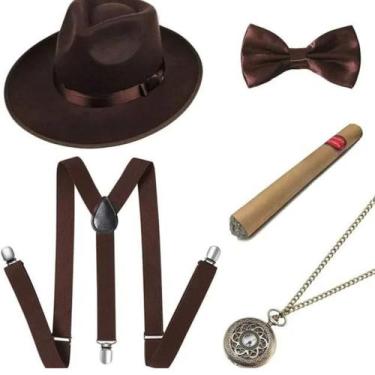Imagem de Kit Fantasia Gangster Festa Retro - Festas e Fantasias
