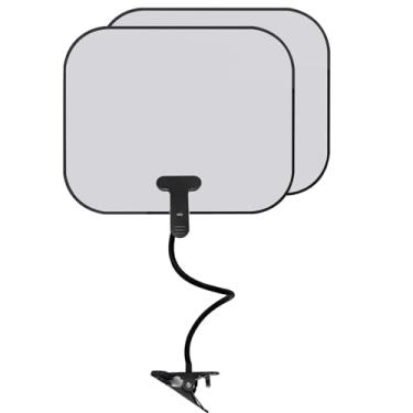 Imagem de Protetor solar ajustável com clipe flexível 2 em 1 para uso externo - viseira portátil para laptop, capa dobrável para computadores, cadeiras de praia, animais de estimação, carrinhos de bebê