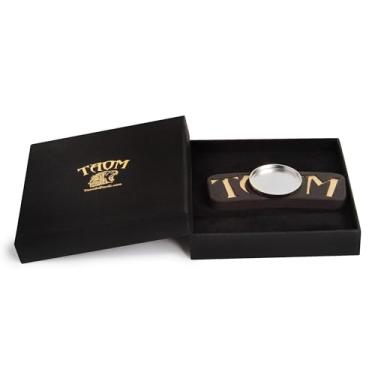 Imagem de Taom Suporte de giz para taco de sinuca de bilhar magnetita com copo na caixa da marca, preto