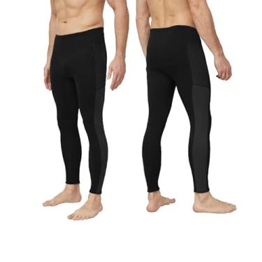 Imagem de GoldFin Calça masculina de neoprene de 2 mm, roupa molhada, mantém quente para esportes aquáticos, mergulho, surfe, natação, snorkeling e caiaque (preto, 3GG)