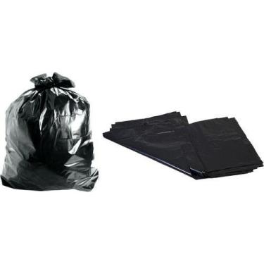 Imagem de Saco Para  Lixo 50 Litros Preto 100 Unidades - HIGIPACK