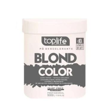 Imagem de Pó descolorante 10 tons ultra rapido profissional dust free branco 500
