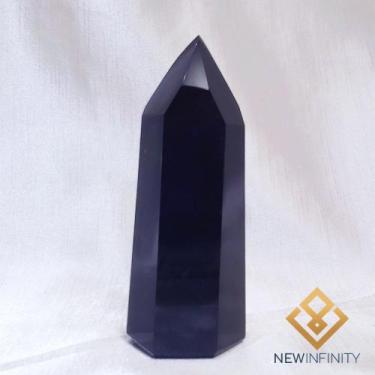 Imagem de Ponta de Obsidiana Cristal Torre Obelisco natural 10cm 164g - Infinity