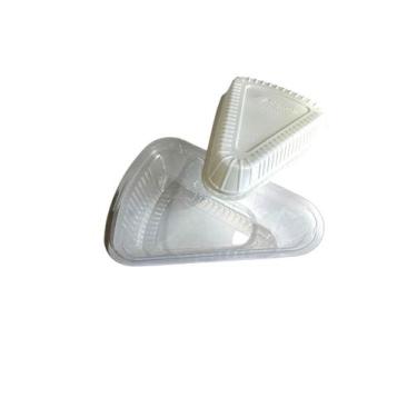 Imagem de Embalagem Pet Fatia de Bolo torta pudim 400ml c/50 Un - Blook