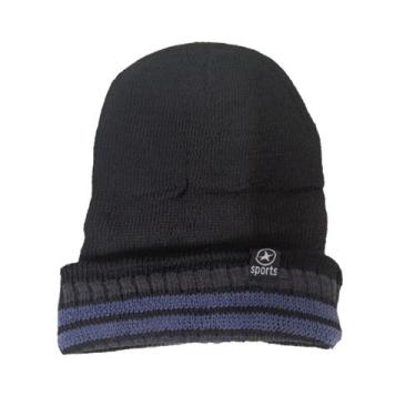 Imagem de Touca de Lã Forrada Masculina Adulto - Frio Inverno - LU3721, Cinza