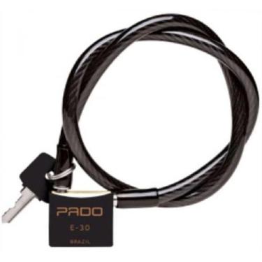 Imagem de Cadeado Pado Bicicleta Sm E-30 120cm Preto - PADO S/A.