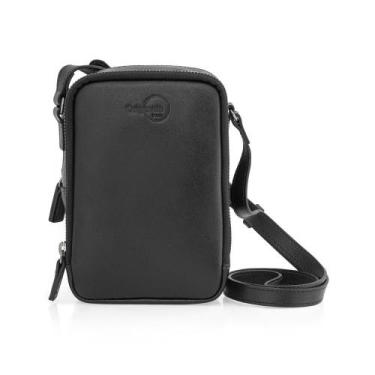 Imagem de Bolsa de Couro Transversal, Rafa Originais iPlace, Preta