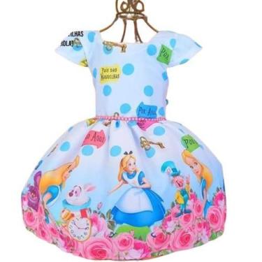 Imagem de Vestido Temático Infantil Alice Pérola - NALU_KIDS, 2, Rosa