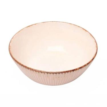 Imagem de Bowl de Cerâmica Linear Branco 16x7cm 220656 - Lyor