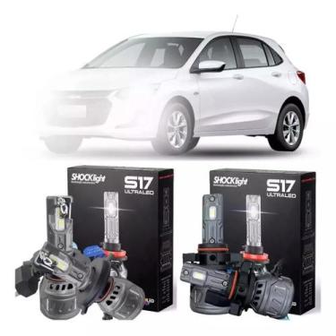 Imagem de Kit Ultra Led Onix Lt Ltz 2020/2024 Anti Erro Farol E Milha - Gusta Ca