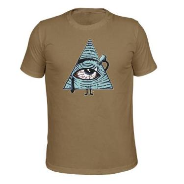 Imagem de Camiseta Plus Size Unissex Malha 30.1 Estampada Triangle Olho - Surpra