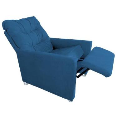 Imagem de Poltrona Reclinavel Do Papai e Mamãe Italia   - Bl Decor , MARINHO