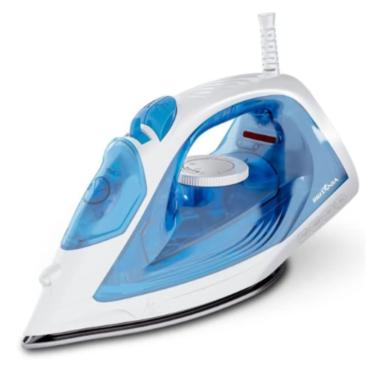 Imagem de Ferro De Passar A Vapor Britania Base Carbon Antiaredente Blue Luxx 127V