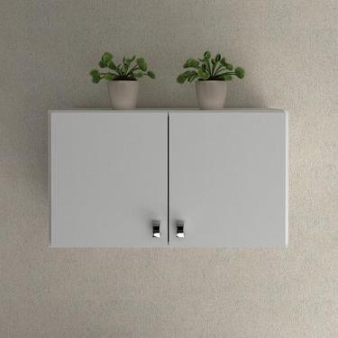 Imagem de Armário Aéreo Baixo Multiuso com 2 Portas AM3103 Branco Tecnomobili, B