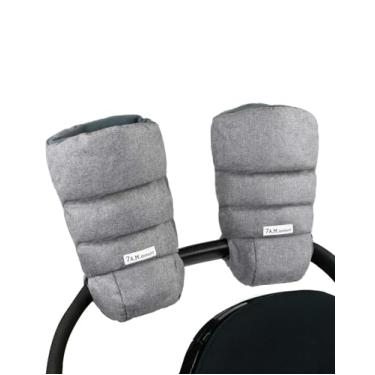 Imagem de Luvas Warmmuffs para carrinho de bebê 7AM Enfant – Luvas anticongelantes para guidão, repelente de água, aquecedor de mãos para clima frio, forro de pelúcia para carrinho de bebê | Acessórios para