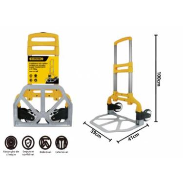 Imagem de Carrinho de carga dobravél até 75 kg bom-1537 - BOMVINK