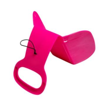 Imagem de Dynwave Trenó de neve Trenó de neve Brinquedo de inverno portátil Presente ao ar livre Prático Trenó de neve de inverno Tobogã Trenó de areia para meninos e, Rosa Vermelha