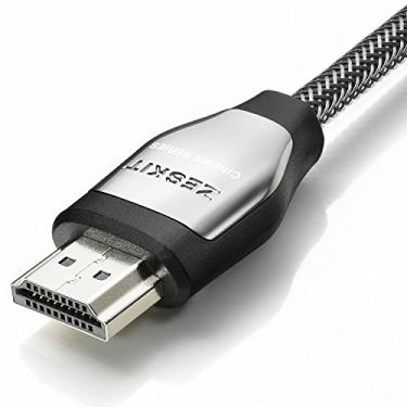 Imagem de Zeskit Cabo HDMI 3ft/ 1m (4K 60Hz HDR UHD 4:4:4 HDCP 2.2) HDMI 2.0 de alta velocidade 18Gbps - 3D ARC Ethernet 2160p 1080p - Compatível com Samsung Xbox, PlayStation, PS3, PS4, nVidia Apple TV Fire TV