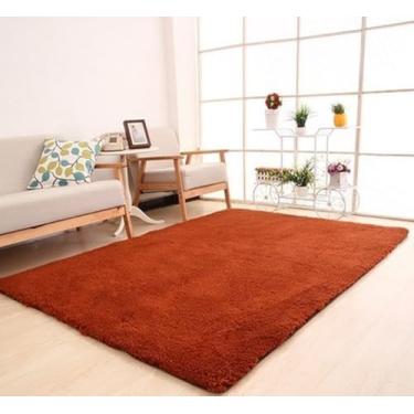 Imagem de Tapete para sala de estar, área, carpete sólido, fofo, macio, decoração para casa, carpete branco de pelúcia, carpete para quarto, tapetes de cozinha, tapete branco, café, 120 x 200 cm