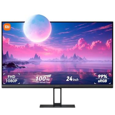 Imagem de Xiaomi Monitor de jogos A24i 24 polegadas 7,5 mm, 100Hz, 1080p IPS 178 montagem na parede monitor de tela de computador monitor de mesa