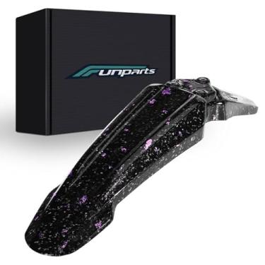 Imagem de Funparts Para-lama Sur Ron, para-lama de motocicleta de fibra de carbono para Surron Sur Ron Light Bee X/S Segway X260 X160 E Ride Pro SS Electric Dirt Bike com padrão roxo