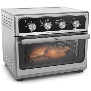Imagem de Forno de Convecção 9 em 1, 20L com Acabamento em Aço Inoxidável e Controle de Temperatura, 110V 1800W, T Fal FW601D50, Prata